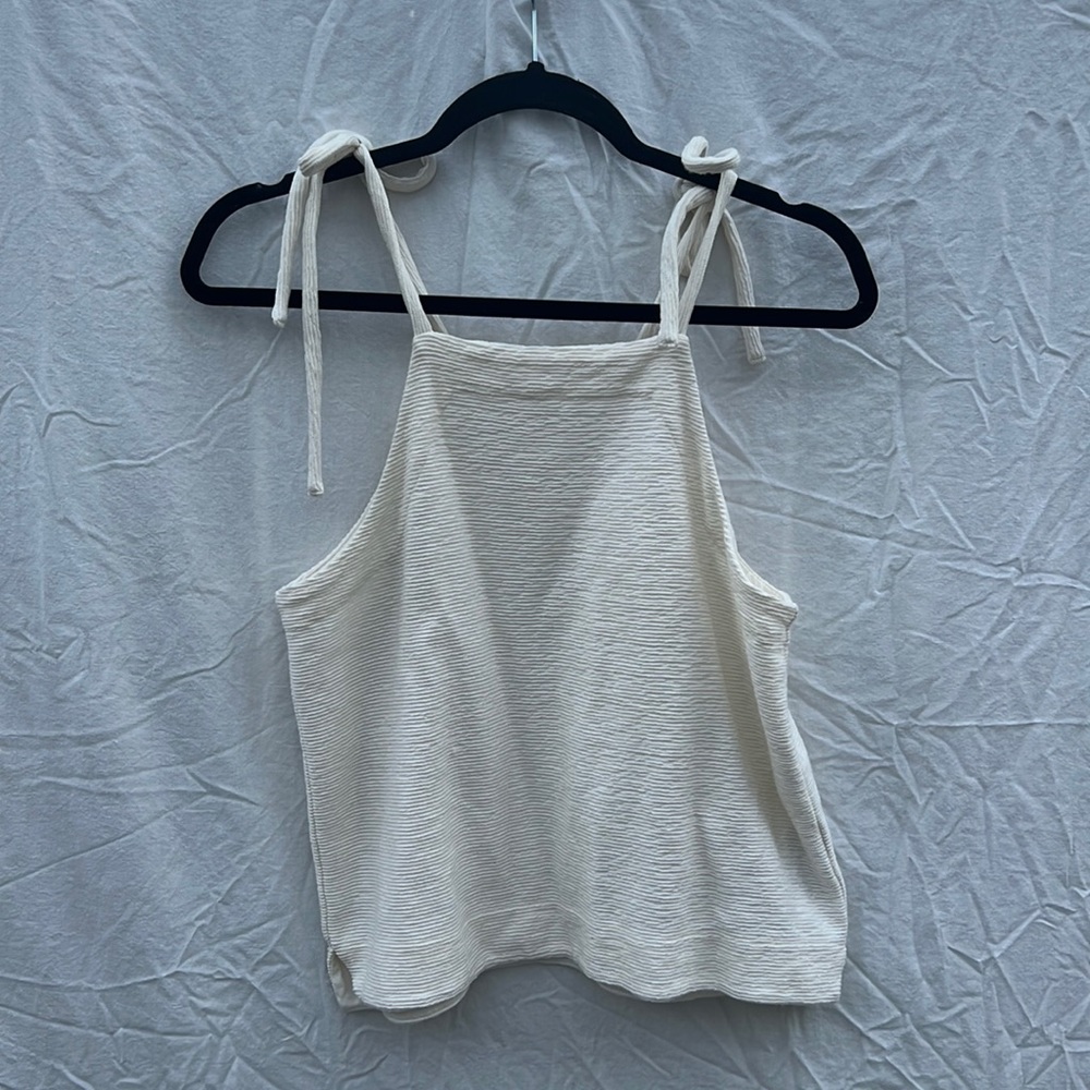 White tie string cami